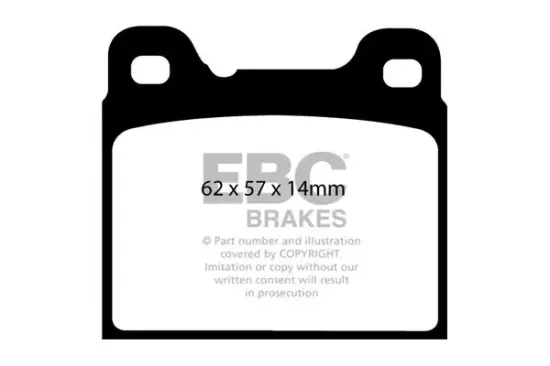 Bremsbelagsatz, Scheibenbremse Hinterachse EBC Brakes DP21043 Bild Bremsbelagsatz, Scheibenbremse Hinterachse EBC Brakes DP21043