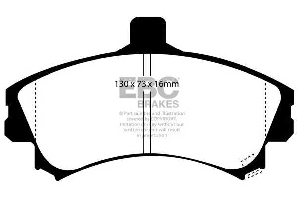 Bremsbelagsatz, Scheibenbremse Vorderachse EBC Brakes DP41045R