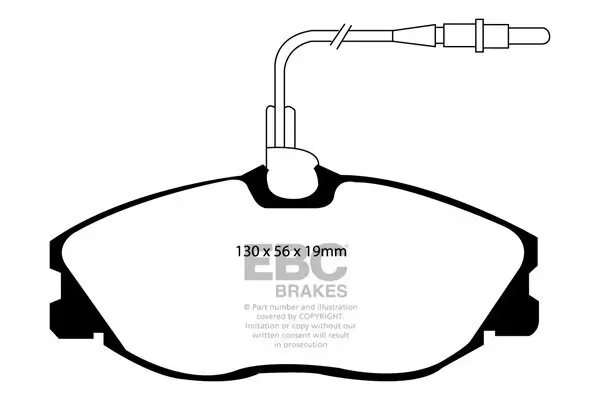 Bremsbelagsatz, Scheibenbremse EBC Brakes DP1047