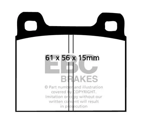 Bremsbelagsatz, Scheibenbremse Vorderachse EBC Brakes DP5104NDX Bild Bremsbelagsatz, Scheibenbremse Vorderachse EBC Brakes DP5104NDX