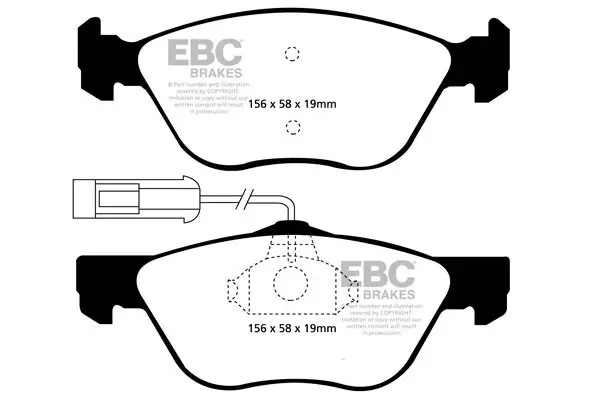 Bremsbelagsatz, Scheibenbremse EBC Brakes DP41061R