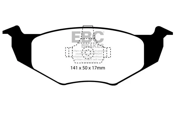 Bremsbelagsatz, Scheibenbremse Vorderachse EBC Brakes DP1064