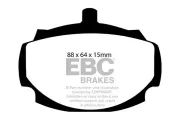 Bremsbelagsatz, Scheibenbremse Vorderachse EBC Brakes DP107