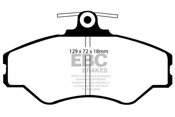 Bremsbelagsatz, Scheibenbremse Vorderachse EBC Brakes DP1086