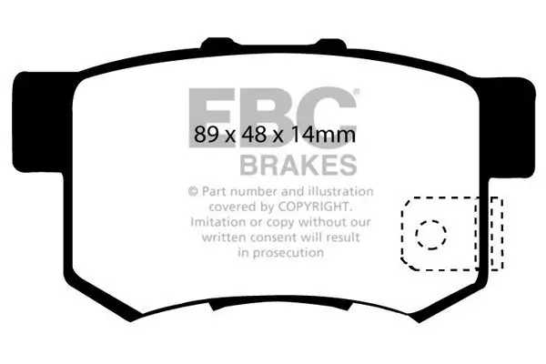 Bremsbelagsatz, Scheibenbremse Hinterachse EBC Brakes DP21193