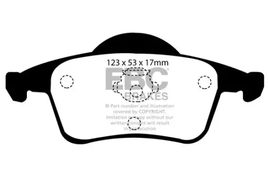 Bremsbelagsatz, Scheibenbremse Hinterachse EBC Brakes DP41231R Bild Bremsbelagsatz, Scheibenbremse Hinterachse EBC Brakes DP41231R