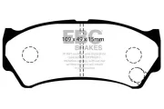 Bremsbelagsatz, Scheibenbremse EBC Brakes DP1299