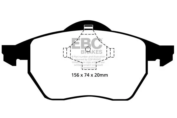 Bremsbelagsatz, Scheibenbremse EBC Brakes DP21324