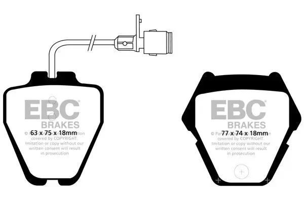 Bremsbelagsatz, Scheibenbremse EBC Brakes DP41328R