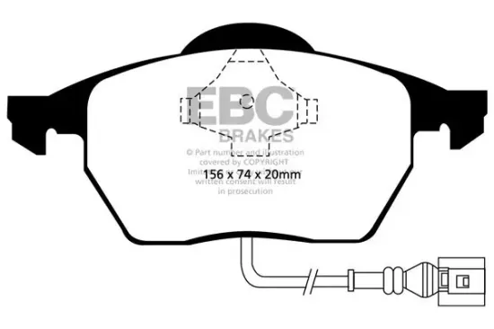 Bremsbelagsatz, Scheibenbremse EBC Brakes DP31330C Bild Bremsbelagsatz, Scheibenbremse EBC Brakes DP31330C