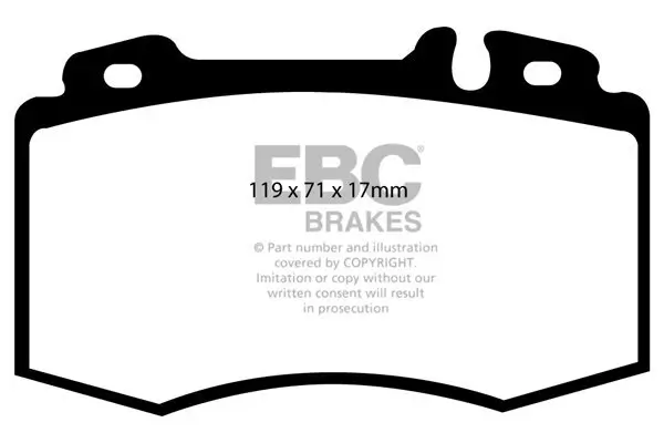 Bremsbelagsatz, Scheibenbremse Vorderachse EBC Brakes DP41363R