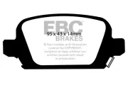 Bremsbelagsatz, Scheibenbremse Hinterachse EBC Brakes DP21410