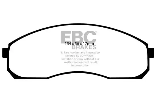 Bremsbelagsatz, Scheibenbremse Vorderachse EBC Brakes DP21423 Bild Bremsbelagsatz, Scheibenbremse Vorderachse EBC Brakes DP21423