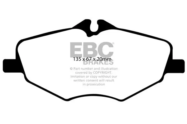 Bremsbelagsatz, Scheibenbremse EBC Brakes DP31488C