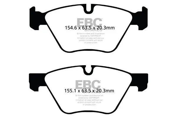 Bremsbelagsatz, Scheibenbremse EBC Brakes DP1493