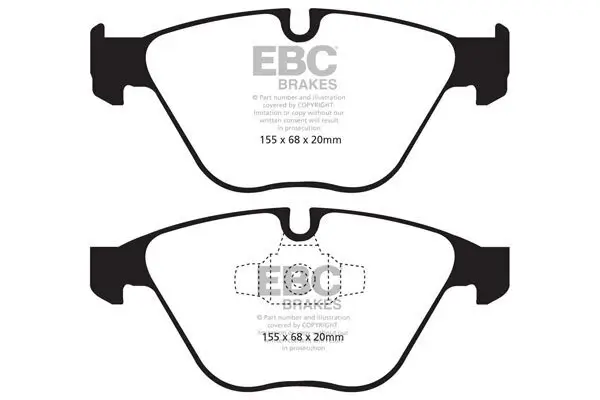 Bremsbelagsatz, Scheibenbremse EBC Brakes DP21512