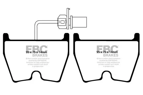 Bremsbelagsatz, Scheibenbremse EBC Brakes DP51513/3NDX