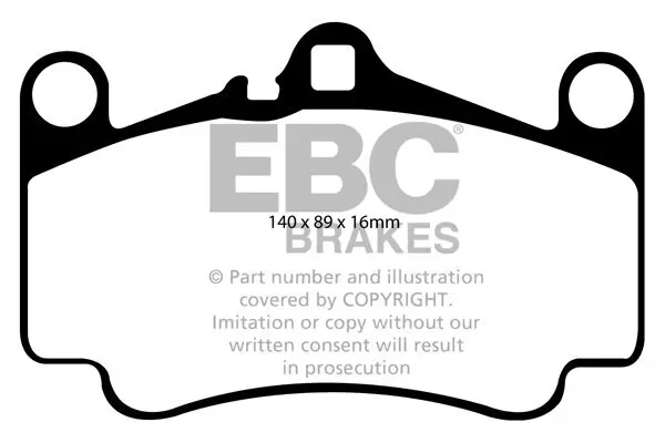 Bremsbelagsatz, Scheibenbremse EBC Brakes DP41515R