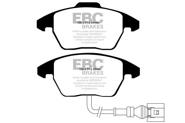 Bremsbelagsatz, Scheibenbremse EBC Brakes DP31517C