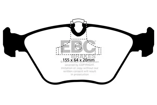 Bremsbelagsatz, Scheibenbremse EBC Brakes DP1552