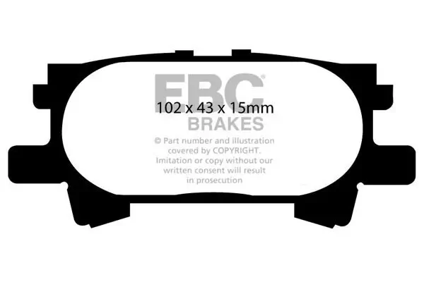 Bremsbelagsatz, Scheibenbremse EBC Brakes DP61682