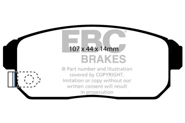 Bremsbelagsatz, Scheibenbremse EBC Brakes DP31691C