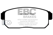 Bremsbelagsatz, Scheibenbremse EBC Brakes DP41691R