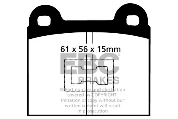 Bremsbelagsatz, Scheibenbremse EBC Brakes DP174