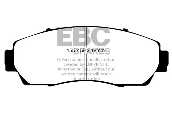 Bremsbelagsatz, Scheibenbremse EBC Brakes DP1743 Bild Bremsbelagsatz, Scheibenbremse EBC Brakes DP1743