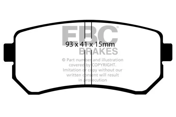 Bremsbelagsatz, Scheibenbremse EBC Brakes DP1769