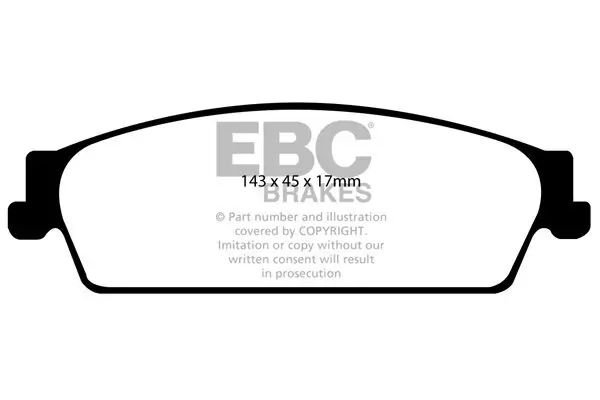 Bremsbelagsatz, Scheibenbremse EBC Brakes DP61780