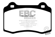 Bremsbelagsatz, Scheibenbremse Hinterachse EBC Brakes DP31788C