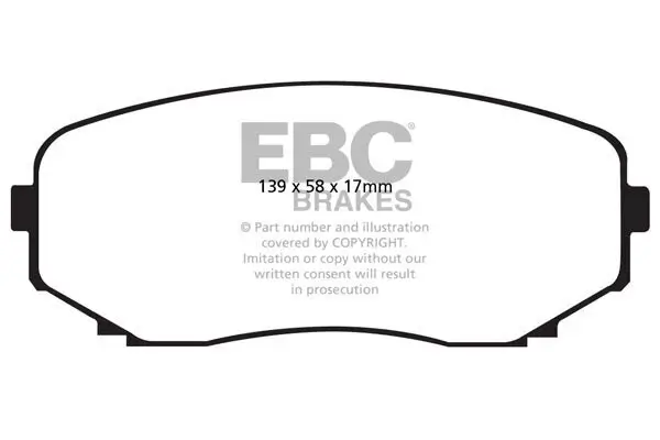 Bremsbelagsatz, Scheibenbremse EBC Brakes DP41794R