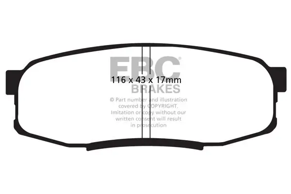 Bremsbelagsatz, Scheibenbremse EBC Brakes DP41816R Bild Bremsbelagsatz, Scheibenbremse EBC Brakes DP41816R