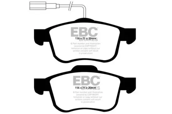 Bremsbelagsatz, Scheibenbremse Vorderachse EBC Brakes DP21904 Bild Bremsbelagsatz, Scheibenbremse Vorderachse EBC Brakes DP21904