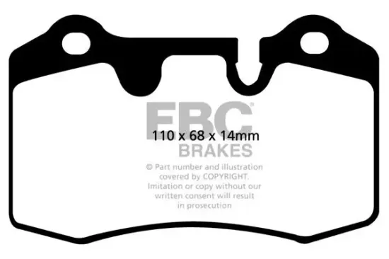 Bremsbelagsatz, Scheibenbremse EBC Brakes DP41909R Bild Bremsbelagsatz, Scheibenbremse EBC Brakes DP41909R