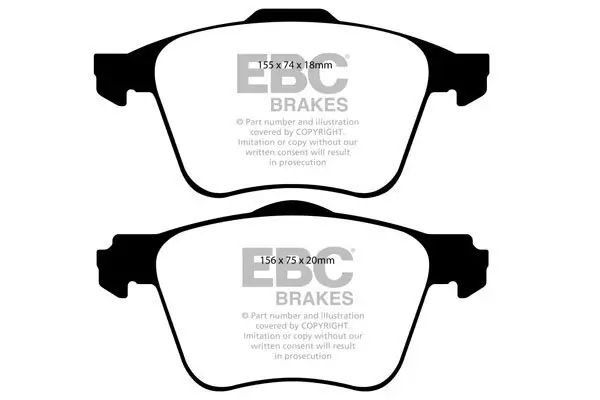 Bremsbelagsatz, Scheibenbremse EBC Brakes DP41914R