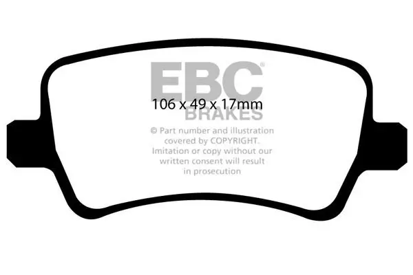 Bremsbelagsatz, Scheibenbremse EBC Brakes DP1934