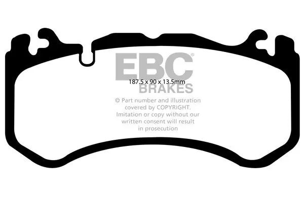 Bremsbelagsatz, Scheibenbremse Vorderachse EBC Brakes DP41939R