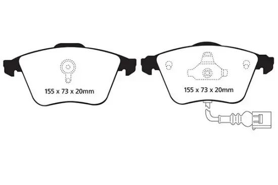 Bremsbelagsatz, Scheibenbremse EBC Brakes DP41946R Bild Bremsbelagsatz, Scheibenbremse EBC Brakes DP41946R