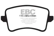 Bremsbelagsatz, Scheibenbremse EBC Brakes DP61988