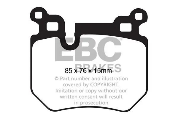 Bremsbelagsatz, Scheibenbremse EBC Brakes DP41996R