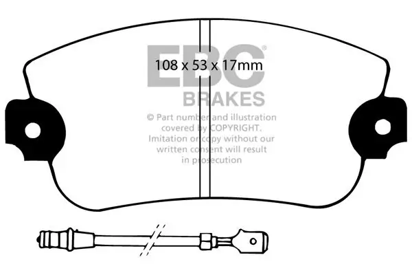 Bremsbelagsatz, Scheibenbremse EBC Brakes DP2230