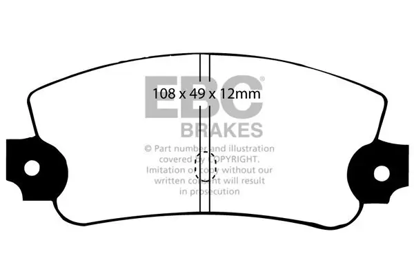 Bremsbelagsatz, Scheibenbremse EBC Brakes DP231