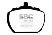 Bremsbelagsatz, Scheibenbremse Vorderachse EBC Brakes DP240