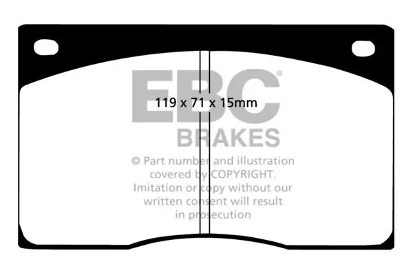 Bremsbelagsatz, Scheibenbremse Vorderachse EBC Brakes DP3262C