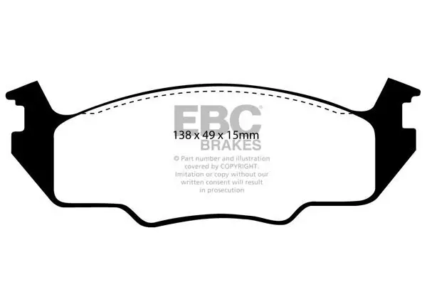 Bremsbelagsatz, Scheibenbremse Vorderachse EBC Brakes DP2366