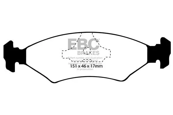 Bremsbelagsatz, Scheibenbremse EBC Brakes DP4415R