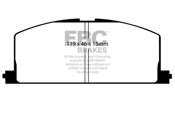 Bremsbelagsatz, Scheibenbremse Vorderachse EBC Brakes DP4453R