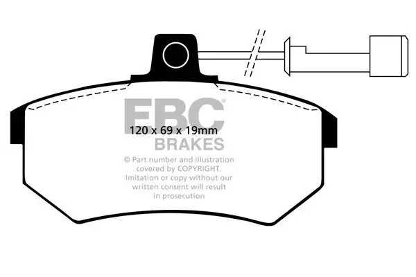 Bremsbelagsatz, Scheibenbremse EBC Brakes DP2486